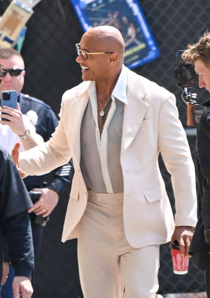 dwayne johnson suit