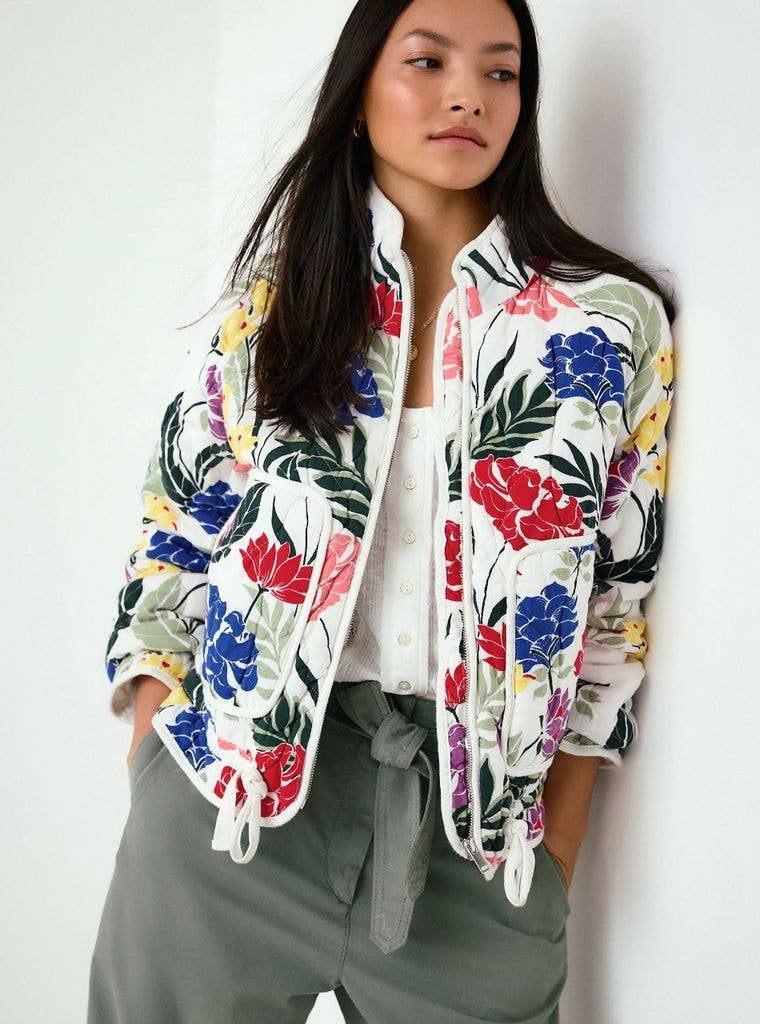 NEXT Floral Print Quilted Jacket