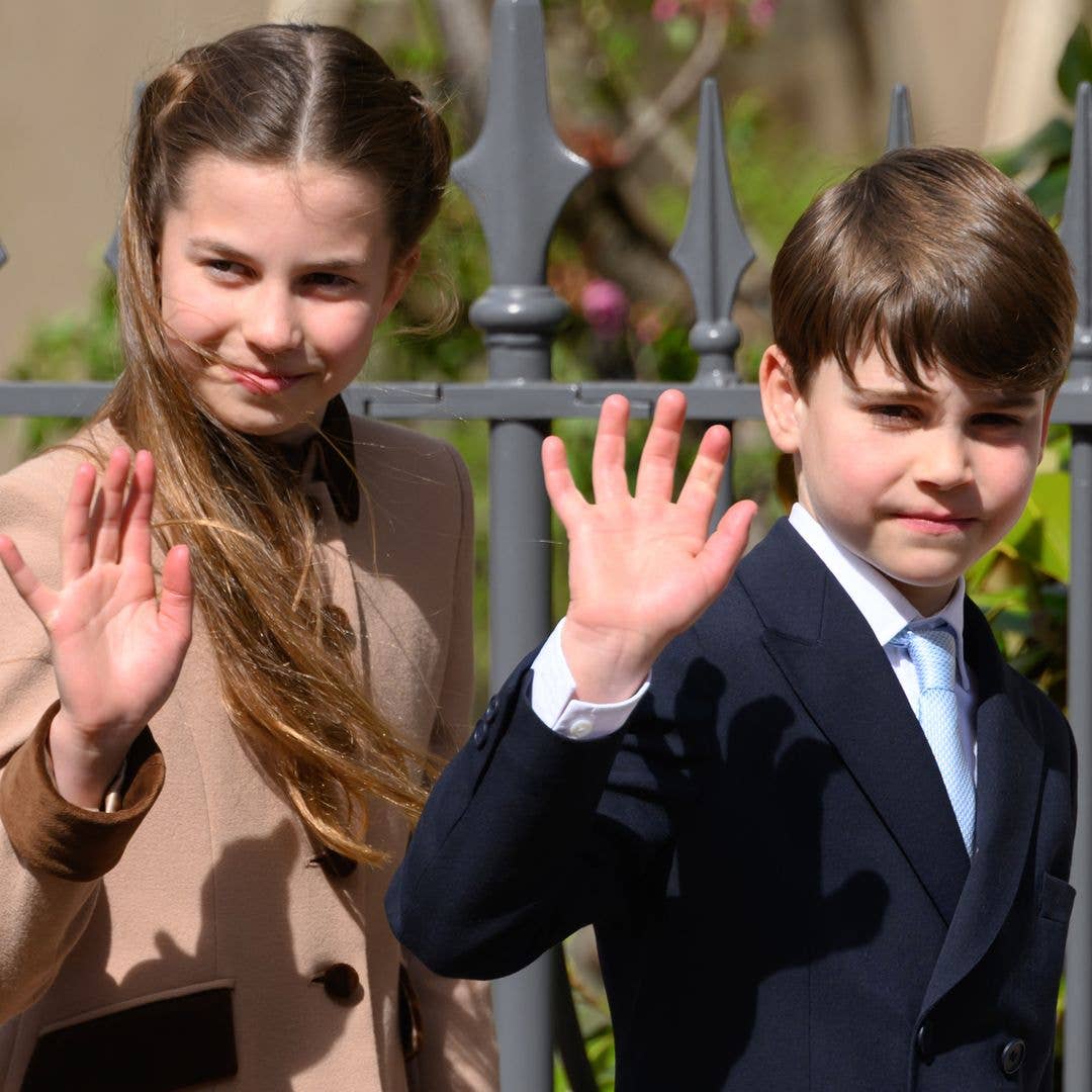 Prince Louis idolises big sister Princess Charlotte in look of love caught on camera