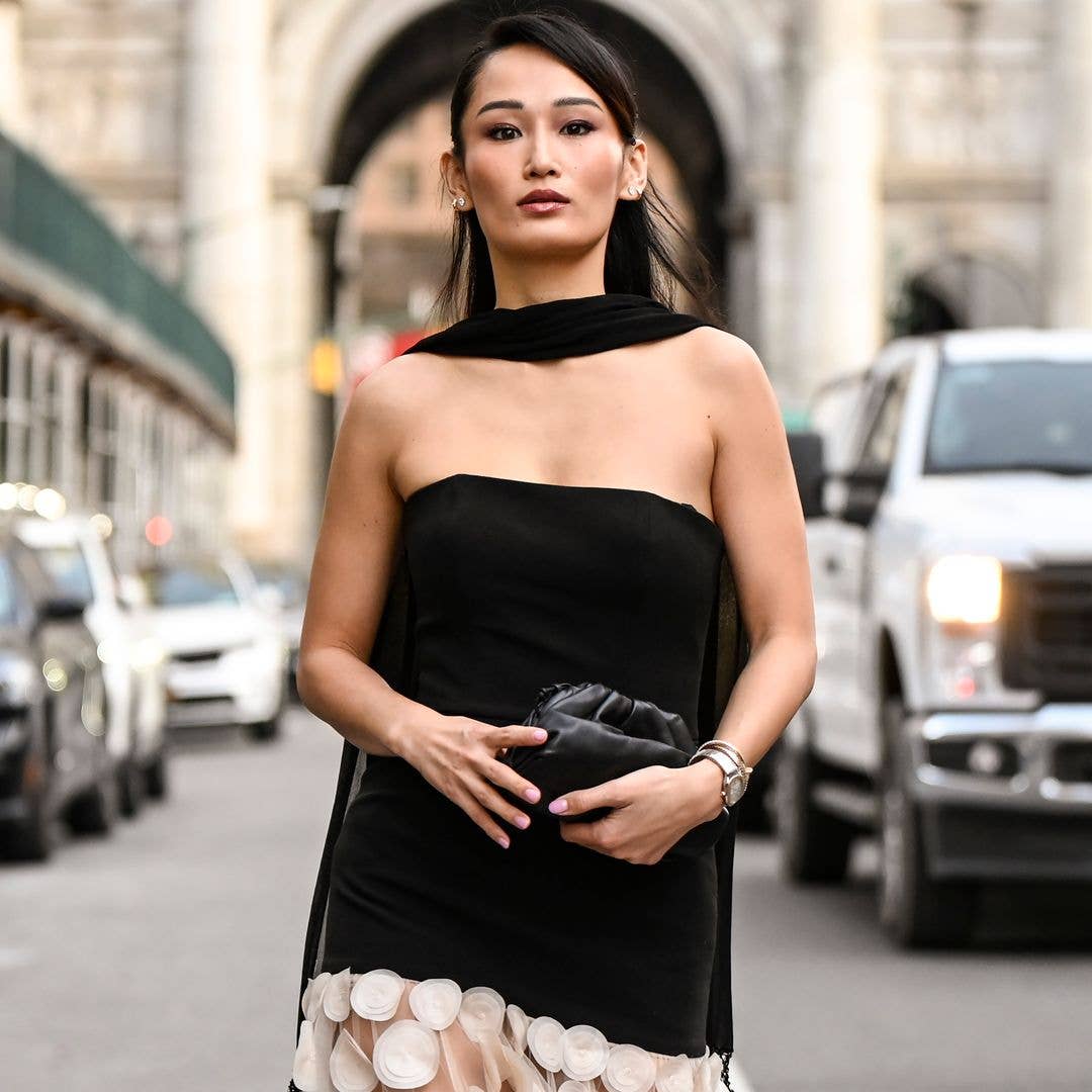 Neck scarf dresses are the standout hit for occasion wear this spring says one celebrity stylist