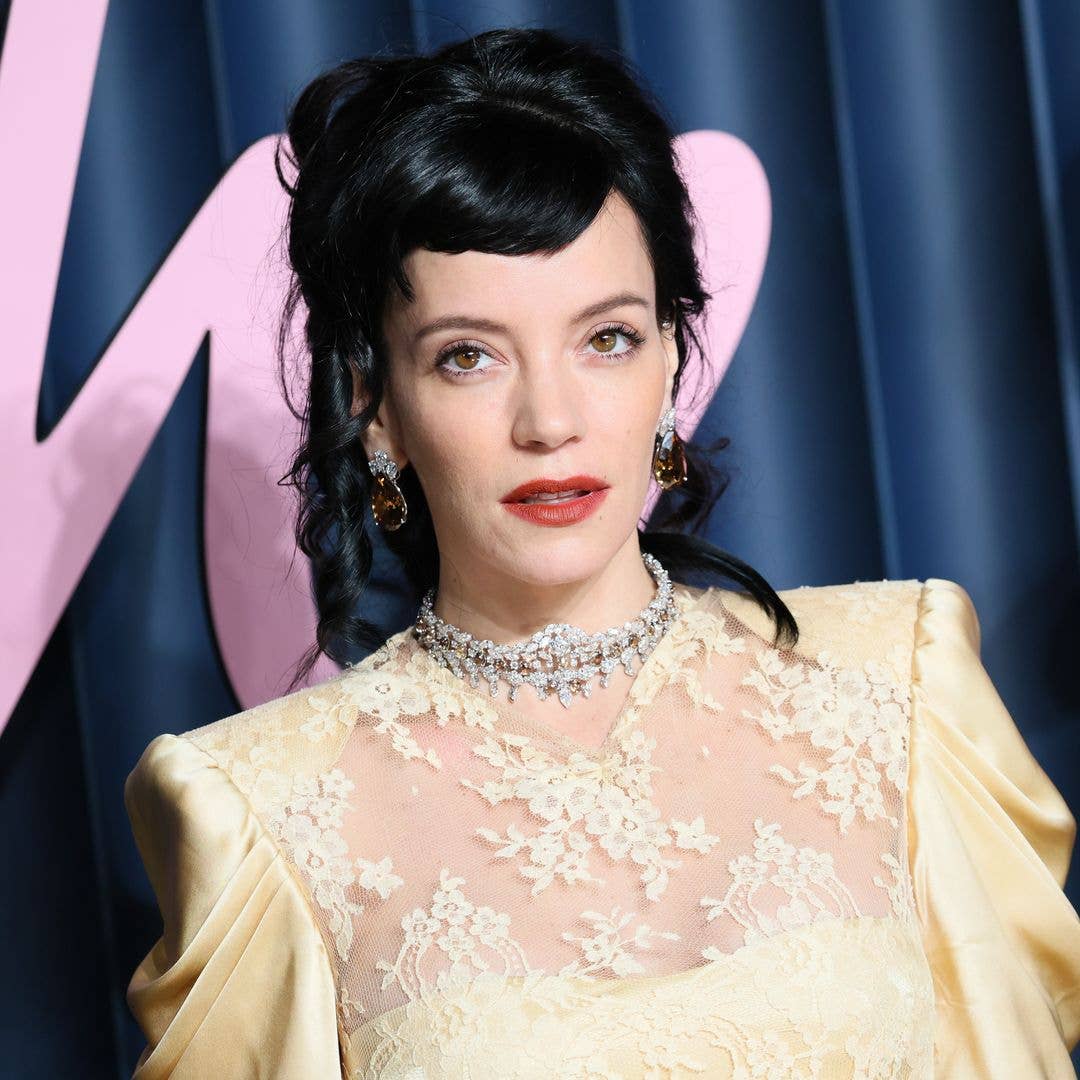 Lily Allen stuns in bullet-bra black bustier dress as she kicks off her sold-out tour