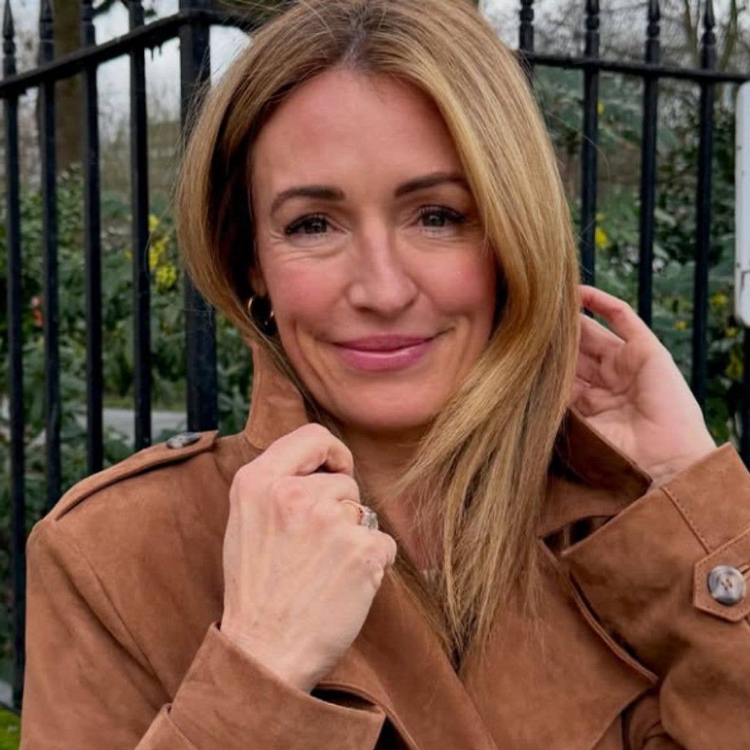 Cat Deeley just wore the trending high-street suede trench coat of the season