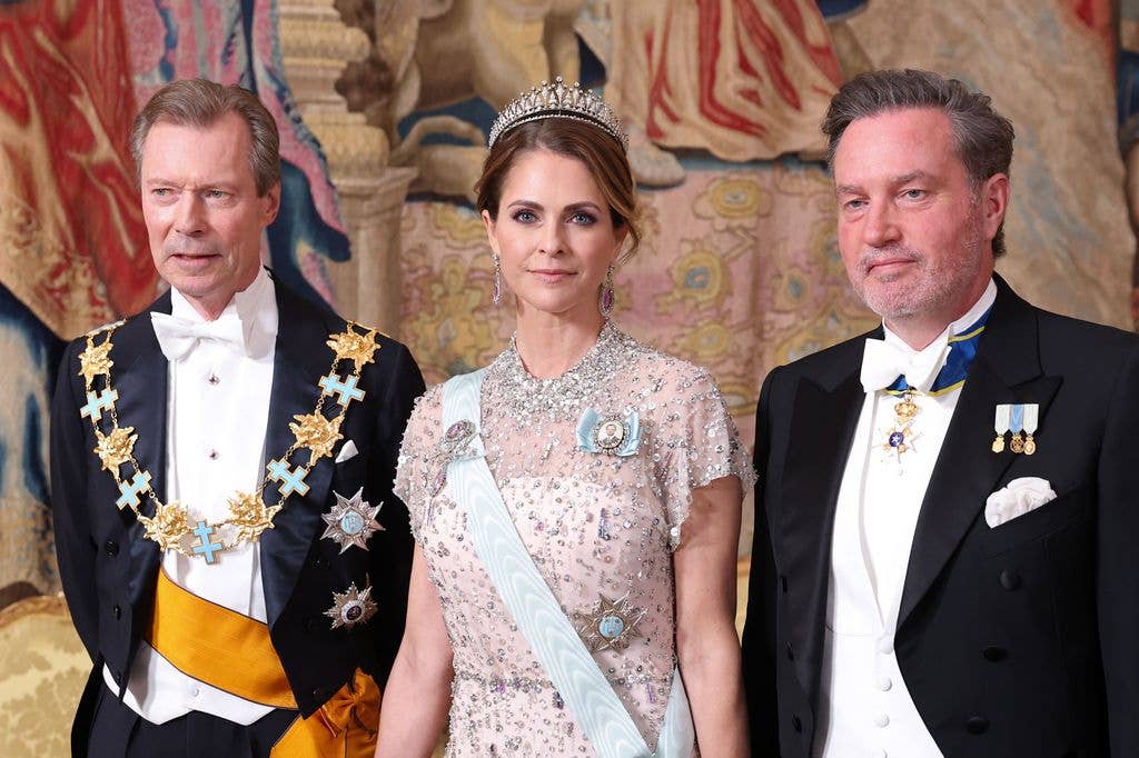 Grand Duke Henri of Luxembourg, Princess Madeleine of Sweden and Christopher O'Neill