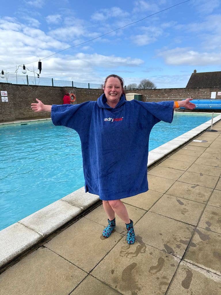 Jenny is now addicted to the thrill of cold water swimming