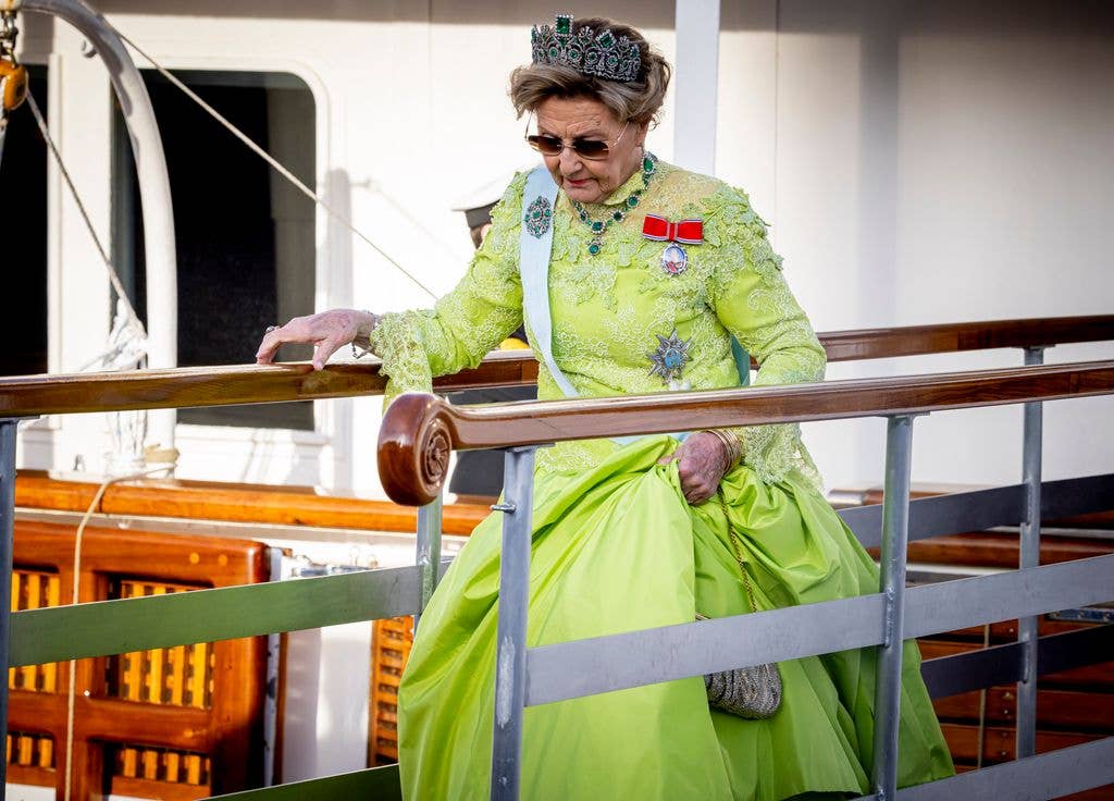Queen Sonja of Norway during the 80th Birthday celebrations of King Carl XVI Gustaf 