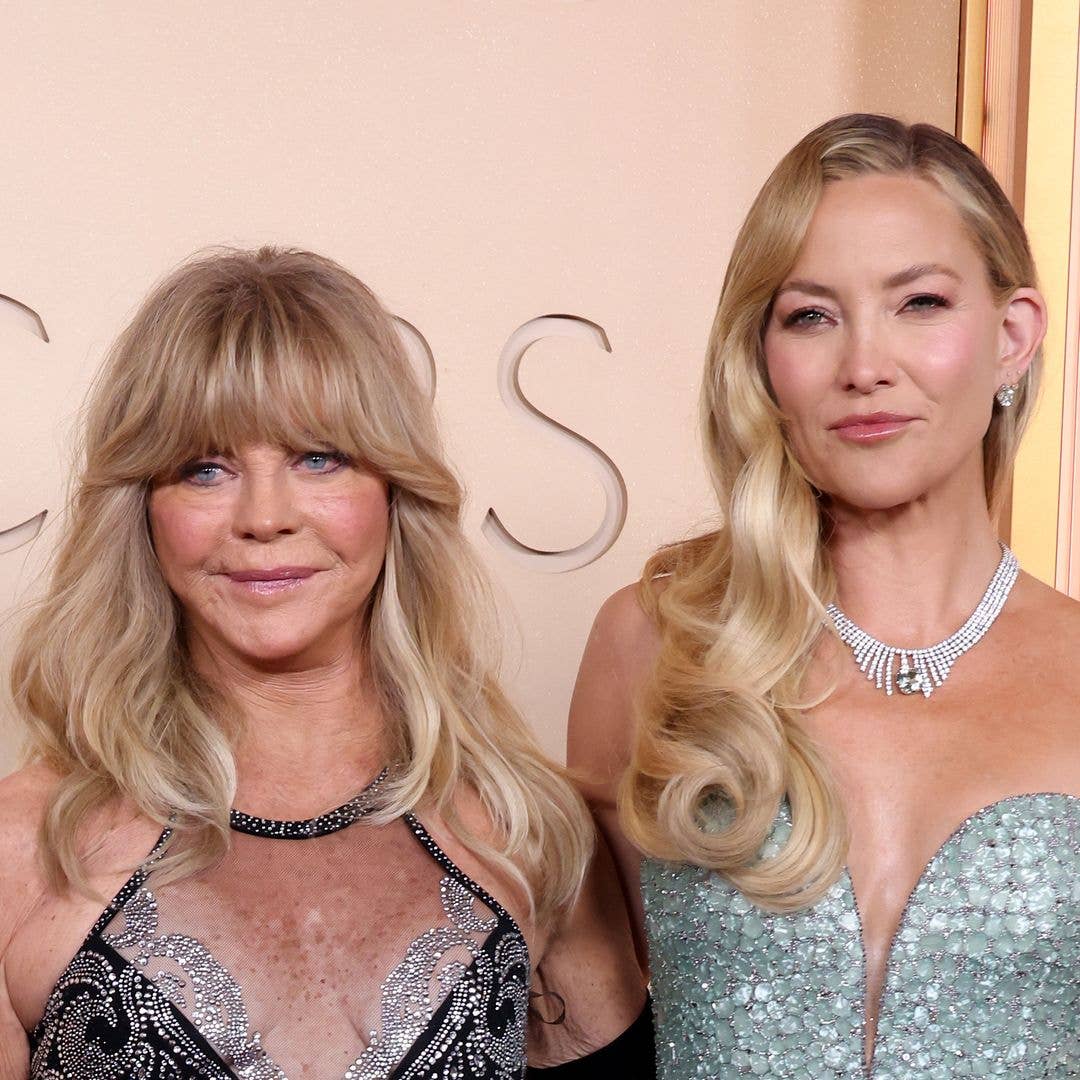 Kate Hudson and Goldie Hawn stun together on the Oscars red carpet in glittering dresses — see