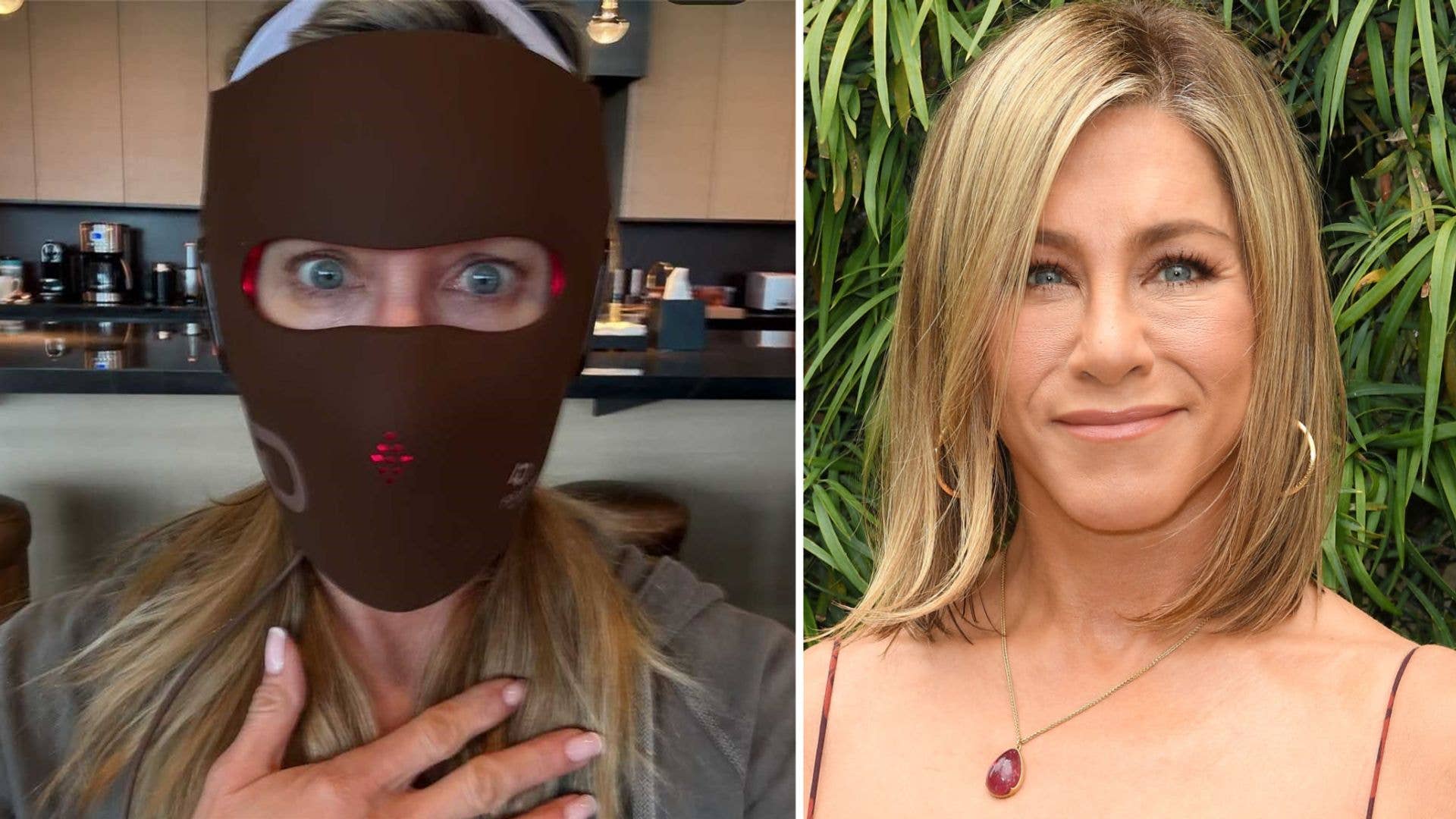 Jennifer Aniston's scary looking face mask is 6x more powerful than LED & it's on sale