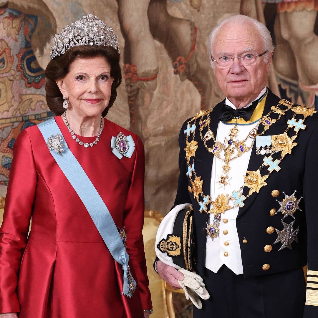 King Carl Gustaf XVI leads the world's Kings and Queens at his 80th birthday banquet – see the best tiara photos