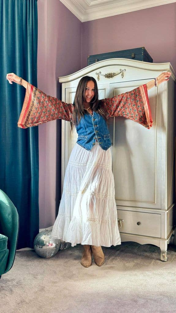 Fashion expert Natalie Wall dressed for a festival