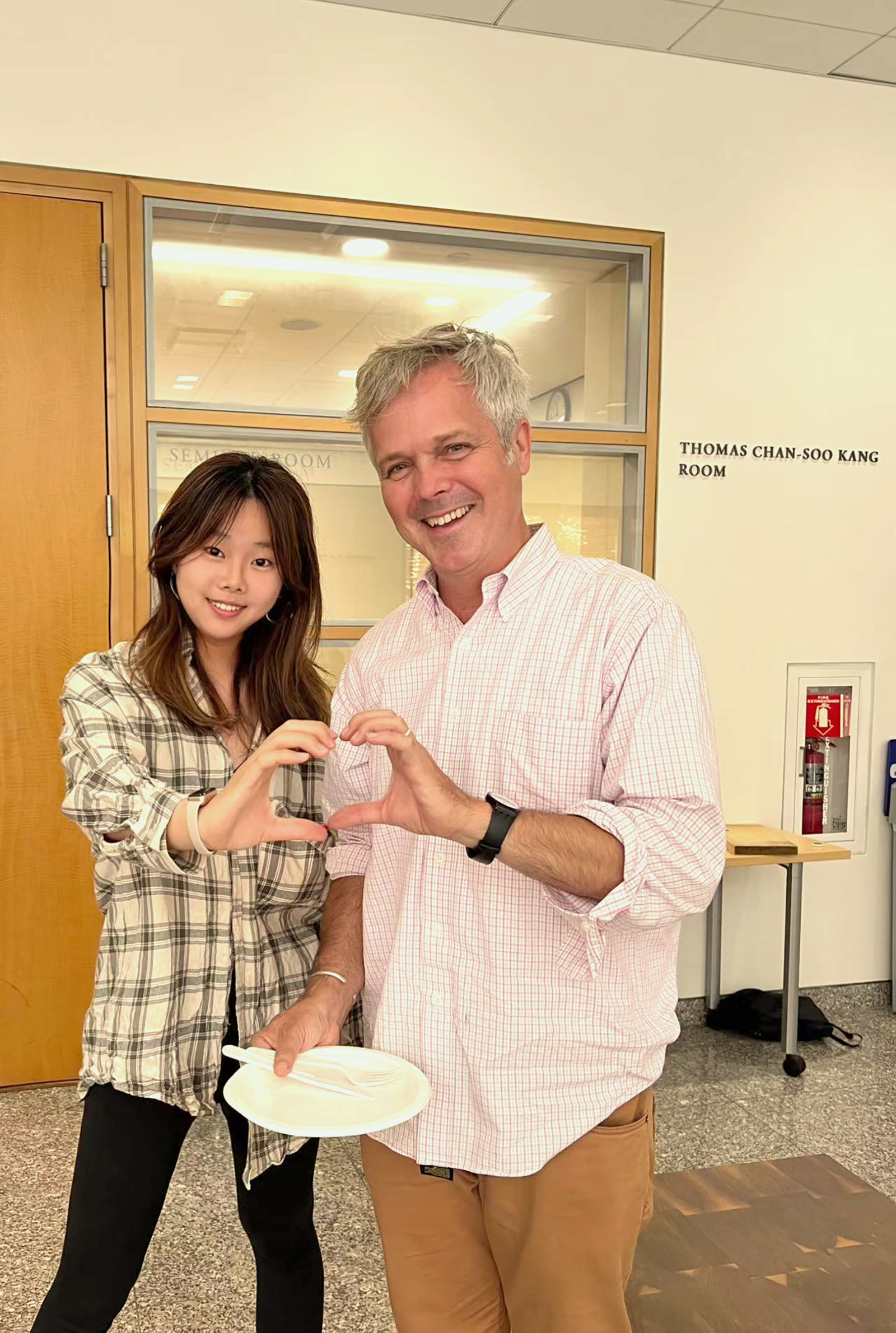 Gavin Whitelaw with Sophia Sun.