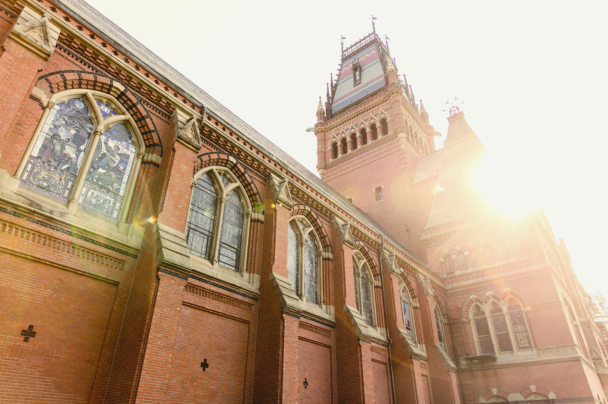 outside photo of Memorial Hall Harvard
