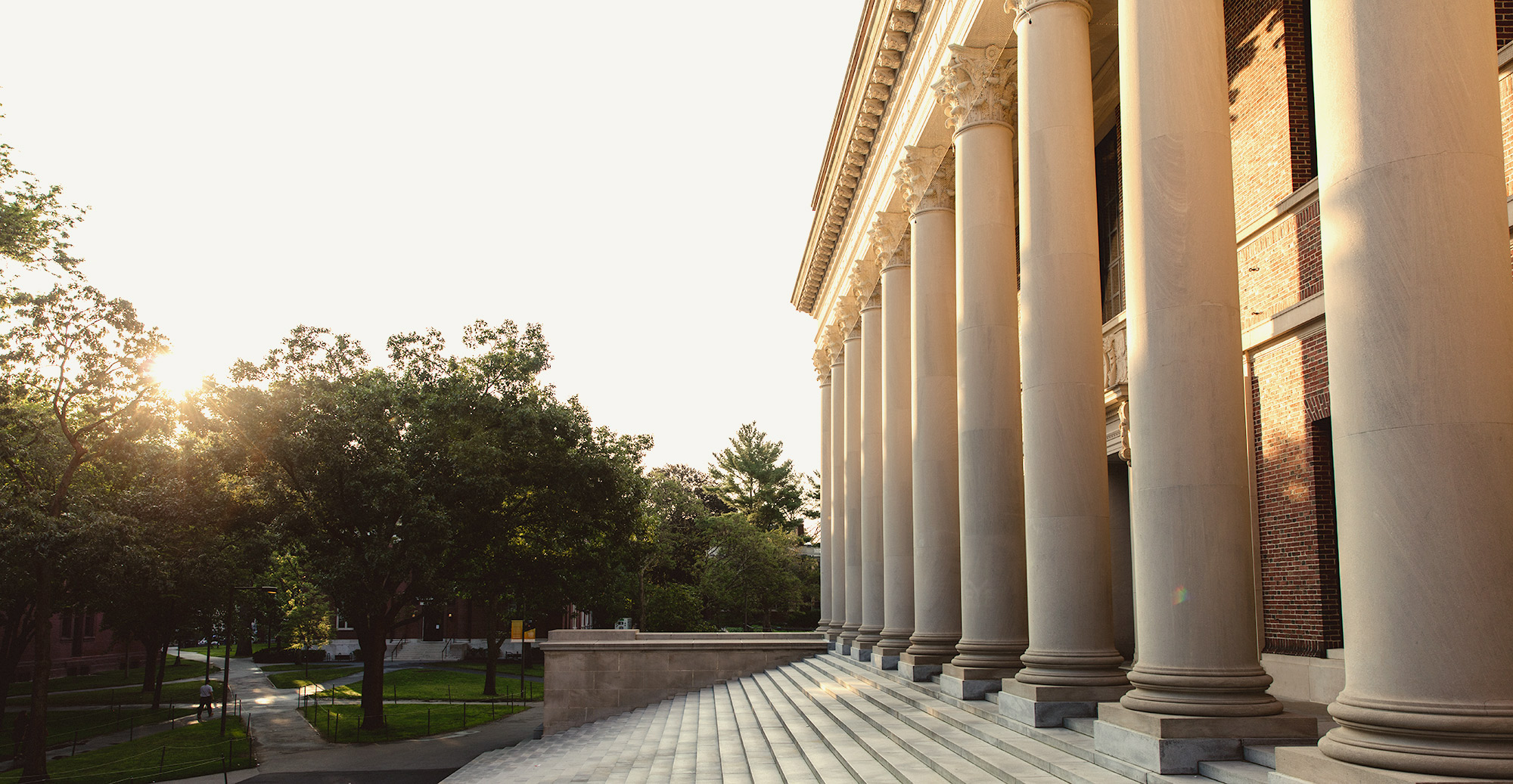 front of Widener Library